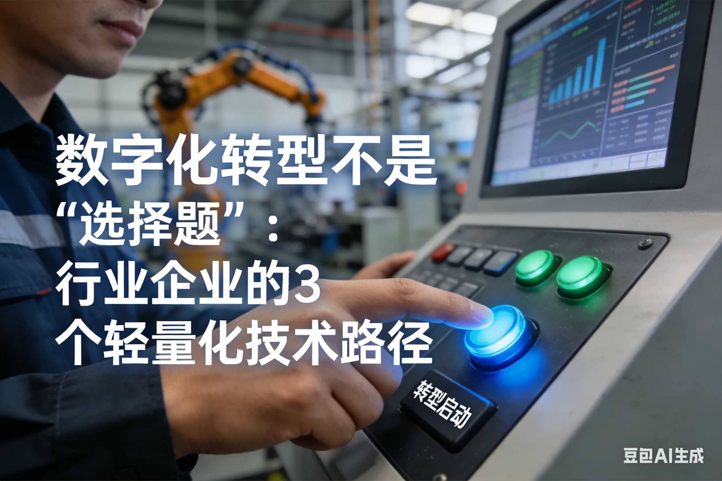 数字化转型不是“选择题”：制造业企业的3个轻量化技术路径